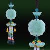 Colgante de perfume de coche de fábrica Xiangyun, calabaza de loto de jade verde, colgante creativo para decoración de coche, accesorios para coche al por mayor