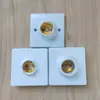 Suporte de lâmpada E27 quadrado embutido plano com rosca Lâmpada LED de economia de energia suporte de lâmpada com rosca universal suporte de lâmpada E27 suporte de lâmpada doméstico