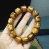 Pulsera de cuentas de barril de madera de agar de Indonesia de 15 mm con patrón, venta al por mayor, para hombres y mujeres