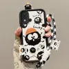 Adequado para Boneco de Pé Vivoy93 S17 Desenho Animado V40Lite Moda Y51 Capa de Celular Feminina Iqoo Neo Briquetes
