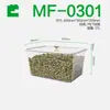 [Yikou] Contenedor Cuadrado para Alimentos y Dulces con Tapa Transparente Espesa, Caja de Alimentos Sellada Hecha de Plástico PET, Específicamente para Snacks y Nueces de Betel