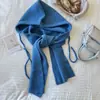 Bufanda y Chal con Capucha de Punto Estilo Coreano Todo en Uno Otoño e Invierno Unisex Engrosado Cálido Bufanda Baotou Dos