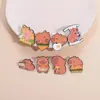 Broche Combinado Serie Capibara Transfronterizo Insignia de Conjunto Forma de Caricatura Creativa Personalidad Capibara Venta al por Mayor