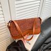 Bolso de hombro con hebilla magnética abatible de alta calidad, bolso de trabajo para mujer, moderno y sencillo, bolso cruzado portátil para debajo del brazo.