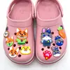 Set de 10 Piezas de Dijes de Zapatos de Dibujos Animados Zootopia, Accesorios para Zapatos de Goma Blanda, Decoraciones DIY para Sandalias y Pantuflas