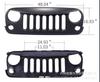 Aplicável a 07-17jeep Jeep Shepherd middle net JK middle net Shepherd front face upgrade JK insect net