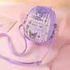 Porta-moedas Desenho Animado Estilo Ins Fofo Feminino Estudante Criativo Com Zíper Bolsa Pequena Portátil de Ombro Transversal