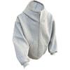 Cárdigan Sudadera con Capucha Holgada para Hombre Otoño 2025 Nueva Sudadera Casual para Hombre de Color Puro