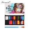 Amazon venda quente 12 grade Halloween palco maquiagem cor correspondência pintura corporal cor terno terno fábrica atacado