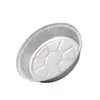 Bandeja de Papel de Aluminio para Freidora de Aire al por Mayor Redonda Engrosada Desechable de Aluminio para Horno Barbacoa Horneado Casero Caja de Papel de Aluminio