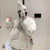 Jaqueta de Algodão Casual Esportiva Relaxada com Gola Alta Outono e Inverno Cardigan Quente Casual Básico Versátil Estilo Coreano Jaqueta Pão
