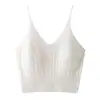 Suéter de Cashmere Feminino Colete Gola V Simples Diário Cor Sólida Lantejoula Liso Duas Alças Finas Camisola Roupa Íntima Tendência