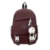 Mochila Versátil Casual de Moda Simples de Grande Capacidade Estilo Japonês Ins para Mulheres, Adequada para Alunos do Ensino Fundamental, Médio e Universitário, Mochila de Viagem de Ombro Duplo