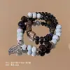 Pulsera de Cerámica Jingdezhen para Mujer Nueva Estilo Chino de Gama Alta Pulsera de Cuentas Estilo Étnico Moda Nacional Retro Pulsera para Mejor Amiga