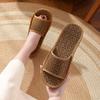 Sandalias y Pantuflas para el Hogar para Mujer Verano Rattan Paja Bambú Interior Hogar Lino Antideslizante Verano Piso Suela Suave para Hombre