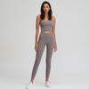 Explosiones Transfronterizas Traje de Yoga de Cintura Alta Desnudo Traje de Fitness para Mujer Hermosa Espalda Sujetador Deportivo Cadera de Durazno