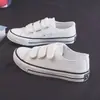 Grulla Blanca de Almohada 2026 Modelo Nuevo de Primavera Zapatos de Lona Unisex con Velcro Estilo Coreano de Estudiante Zapatos de Lona Versátiles para Pareja