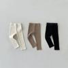 Ropa Infantil Estilo Coreano ins Primavera y Otoño Bebé Algodón Suave y Cómodo Canalé Cintura Alta Elástico Pierna Elástica Leggings