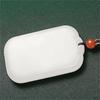 Venta al por mayor de fábrica colgante de marca segura de jade blanco afgano colgante de marca inocente blanco grasa de oveja collar de jade para hombres y mujeres