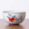 Horno Ru juego de té kung fu Taza de té Taza de Maestro taza personal de cerámica para el hogar femenina taza de té taza individual cuenco de té grande abierto