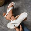 Sandalias de Moda Gruesas de Tacón Alto Europeas y Americanas de Nuevo Tamaño Transfronterizas para Mujer Sandalias de Tacón Grueso al por Mayor Estación Independiente