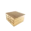 Caja de Almacenamiento de Bambú Casual de Tres Niveles con Cajones para Hogar Casa de Té Caja para Té Pu'Er Gabinete para Pasteles de Té Bandeja de Té Caja para Pasteles de Té Venta al por Mayor