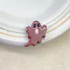 Serie de Caricaturas Lindas de Acrílico Cuentas con Agujero Recto de Fantasma Pintado Cadena para Teléfono Móvil Colgante Accesorios de Joyería