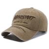 Gorra de Béisbol de Mezclilla Lavada para Hombre con Letras Bordadas, Top Suave, Sombrero Parasol para Mujer, Versión Coreana, Gorra Vieja para Exteriores
