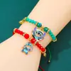 Popular Transfronterizo Europeo y Americano Personaje de Dibujos Animados Lilo y Stitch Stitch Amor Pulsera Tejida Magnética para Parejas Venta al por Mayor