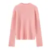 Nuevo suéter de punto para mujer de otoño e invierno, cuello alto medio, 100% cachemira pura, camiseta básica ajustada, top versátil de color liso