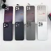Adecuado para funda de teléfono de vidrio esmerilado para iPhone 15Ag, Apple 17 con cubierta protectora de película para lente de vidrio, Agujero de precisión Anticaída