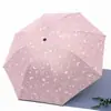 Sombrilla Soleada Envío Gratis Goma Negra Parasol Exterior Protección Solar Protección UV Sombrilla Soleada Paraguas Plegable Personalizado