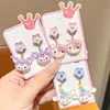 2025 Nuevos Pendientes Falsos Anti-Dolor de Princesa Kuromi para Niñas Pendientes de Dibujos Animados de Verano para Niños Sin Perforación Pendientes Joyería