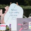 Decoración de Boda Estilo Escandinavo Espejo para Firma de Invitados Check-In Cartel de Bienvenida Boda en el Césped Set de Fotos Tablero Espejo de Piso