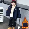 Chaqueta de Algodón con Forro Polar para Niños Ropa de Algodón Nueva 2026 Ropa de Abrigo Engrosada Ropa de Invierno Parka Moderna Elegante Ropa para Niños de Moda Atractiva