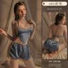 Lencería Sexy Original, Pijama Sexy con Liguero, Conjunto de Mujer con Faja de Encaje, Uniforme Apasionado con Camisón 6803