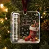 Adornos de acrílico para efectivo de Navidad, regalos para decoración de árbol de Navidad, colgantes creativos de bendición festiva, cinco diseños