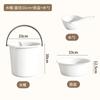 Cubo de Plástico para el Hogar con Tapa Cubo Portátil Cubo Extra Grande para la Lavandería Engrosado Cubo para Baño de Dormitorio Estudiantil Cubo de Almacenamiento de Agua