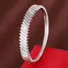 Suministro Exclusivo Transfronterizo de Pulseras Populares con Patrón Diagonal Texturizado Minimalista, Modernas y Versátiles, Pulseras de Cobre Puro Estilo Fresco, Venta Directa del Fabricante