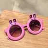 Gafas de Sol Protección UV Estilo Coreano Dibujos Animados Bebé Niño Niña Forma de Conejo Lindo Gafas de Sol para Niños