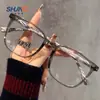 Nuevas gafas de grano de madera de marco grande para adelgazar de aspecto sencillo anti-luz azul grado ajustable espejo plano estudiante retro pequeño libro rojo