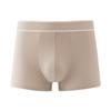 Cueca boxer masculina de algodão puro de cintura alta, cor sólida, grafeno de alta qualidade, antibacteriano, virilha, confortável, respirável, plus size