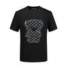 Camiseta Masculina de Manga Curta 2026 Novo Verão Urso com Strass Seda de Gelo, Marca Tendência, Manga Meia Mão Personalizada Resistente, Tamanho Grande