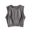 Blusa Deportiva Holgada Sexy Spice Girl Nueva Verano 2023 para Mujer Europea y Americana Forma I Cuello Redondo Ajustada Chaleco Pequeño