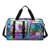 Bolsa de Gimnasio Perlada de Colores, Bolsa Deportiva y de Natación de Gran Capacidad, Separación Húmedo y Seco, Bolsa de Viaje Portátil para Uso al Aire Libre, Venta al por Mayor