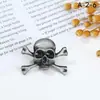 Broche de Halloween europeu e americano distintivo de caveira corsage anti-luz retrô acessórios de cabeça de fantasma pin atacado