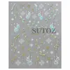 Adesivos de Nail Art de Natal de Inverno 2026 Árvore de Natal Dourada Rena Floco de Neve Laço Acessórios de Nail Art DIY Adesivos