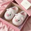 Pantuflas de algodón para mujer 2026 nuevo modelo invierno interior hogar cálido felpa tacón medio exterior zapatos peludos venta al por mayor