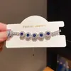 Pulsera Colgante Flor de Circonita Super Brillante Estilo Coreano Lujo Ligero Pulsera de Gama Alta Moda Elegante Elegante Versátil para Mujer