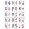 Tatuagens Adesivas de Dedo Pretas Novas Transfronteiriças Estilo Ins Simples de Alta Qualidade Mini Mão Pequenas Frescas Tatuagens Adesivas